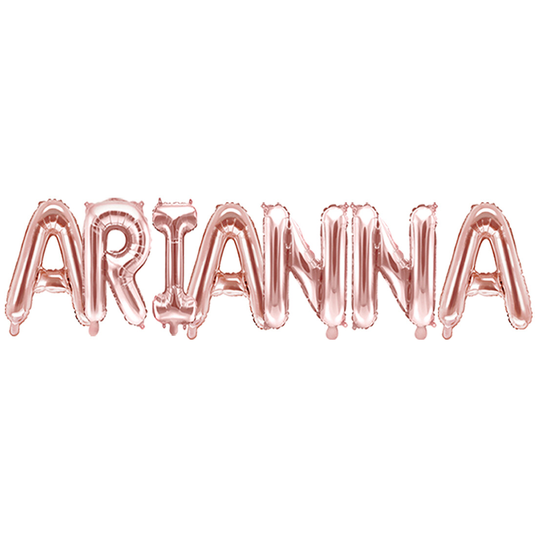 Palloncino FOIL MYLAR ROSA GOLD scritta nome ARIANNA 35 cm 0ZHA