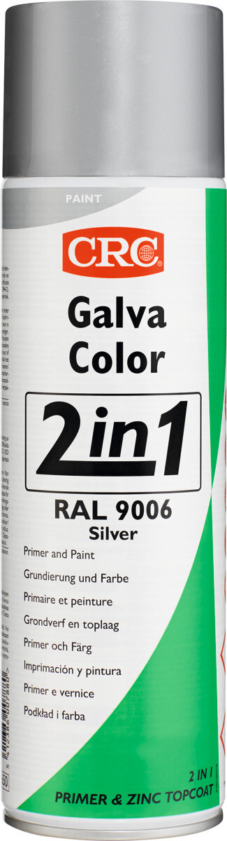 CRC - Spray anticorrosivo allo zinco Galvacolor “2 in 1” 500 ml