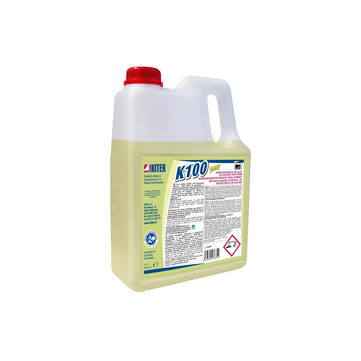 Kiter K 100 Forni 3 L - DISINCROSTANTE ALCALINO FORNI
