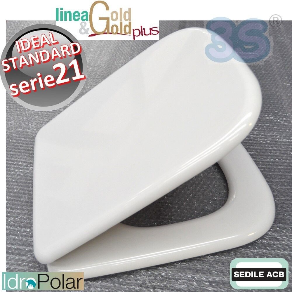SEDILE ASSE TAVOLA COPRI WC SERIE 21 Ideal Standard ACB ERCOS GOLD in LEGNO NEW