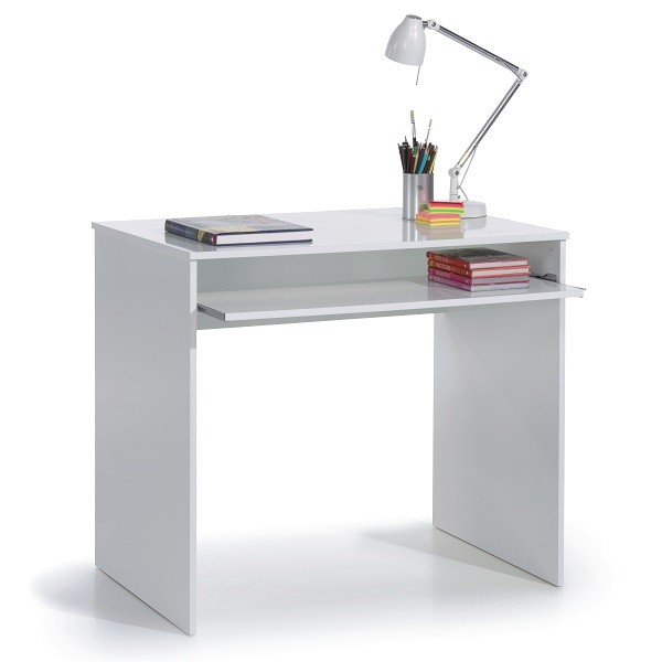 SCRITTOIO SCRIVANIA CM 90X54X79H BIANCO PIANO ESTRAIBILE STANZA STANZETTA STUDIO