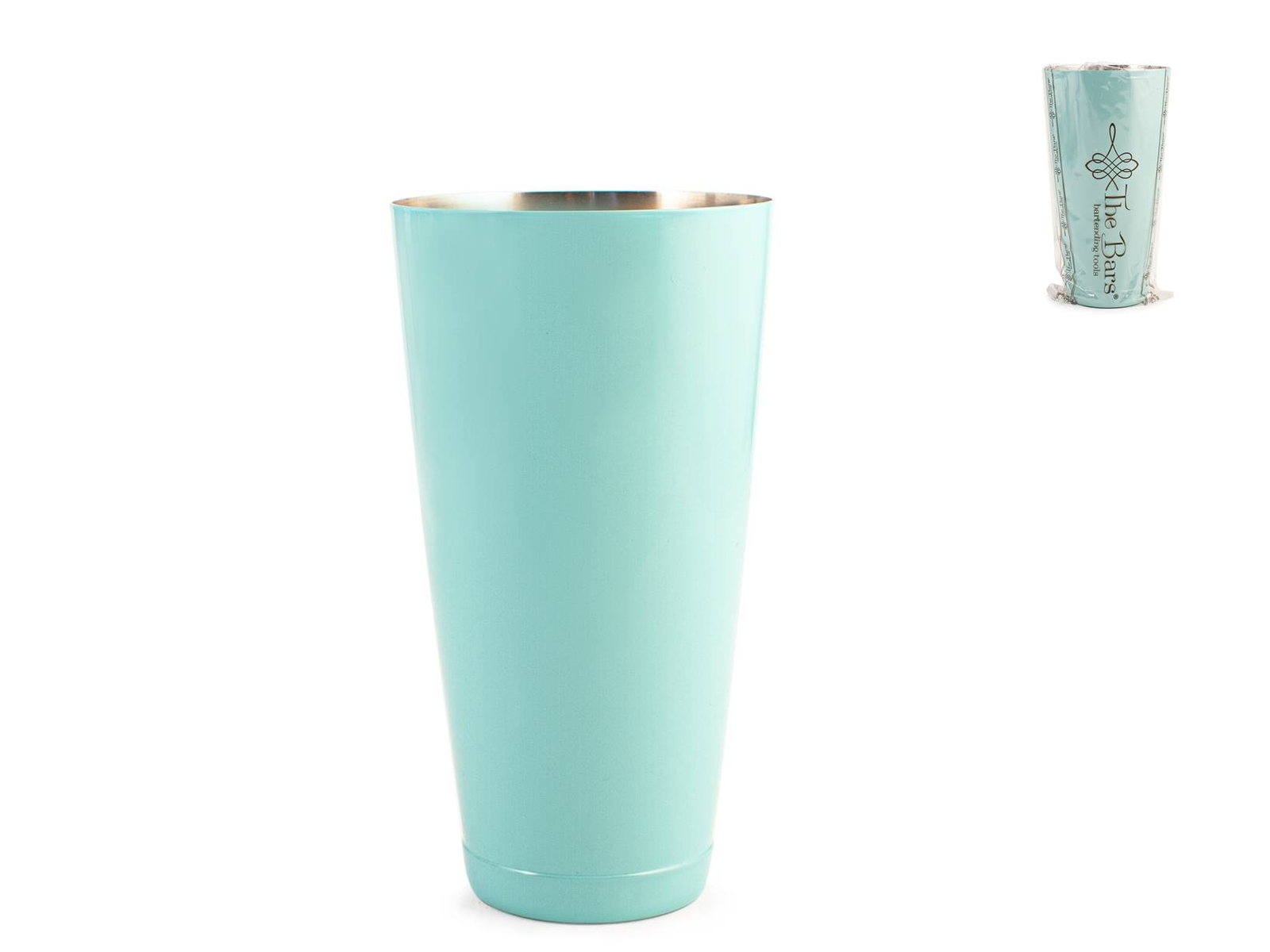 THE BARS Shaker In Acciaio Inox Smaltato Azzurro Ml 840