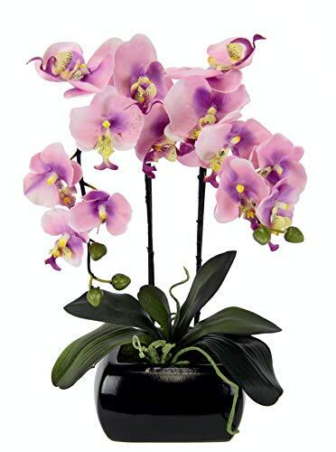 Flair Flower Orchidea artificiale in vaso, Colore: rosa., 55x22x14 cm (e9o)