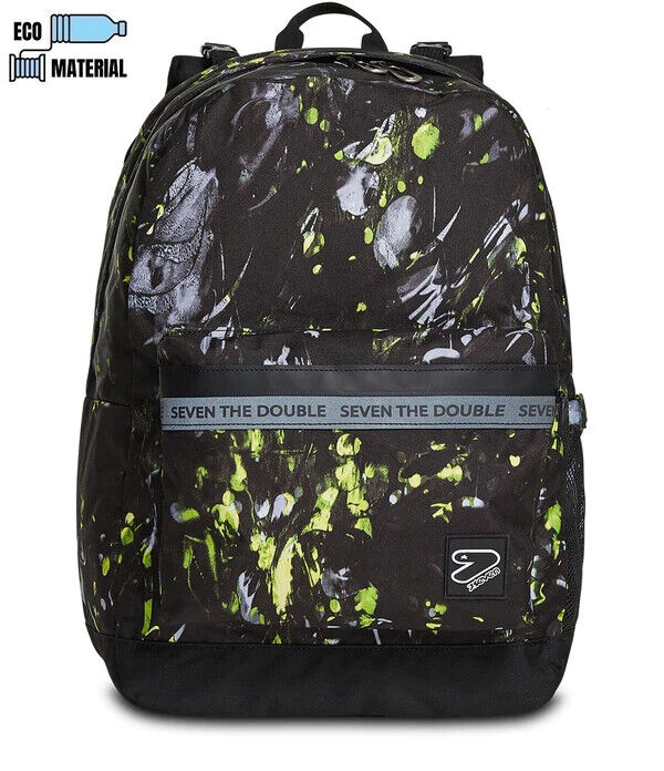 ZAINO Seven REVERSIBILE BACKPACK GRS YELLOW PAINT PERSONALIZZABILE