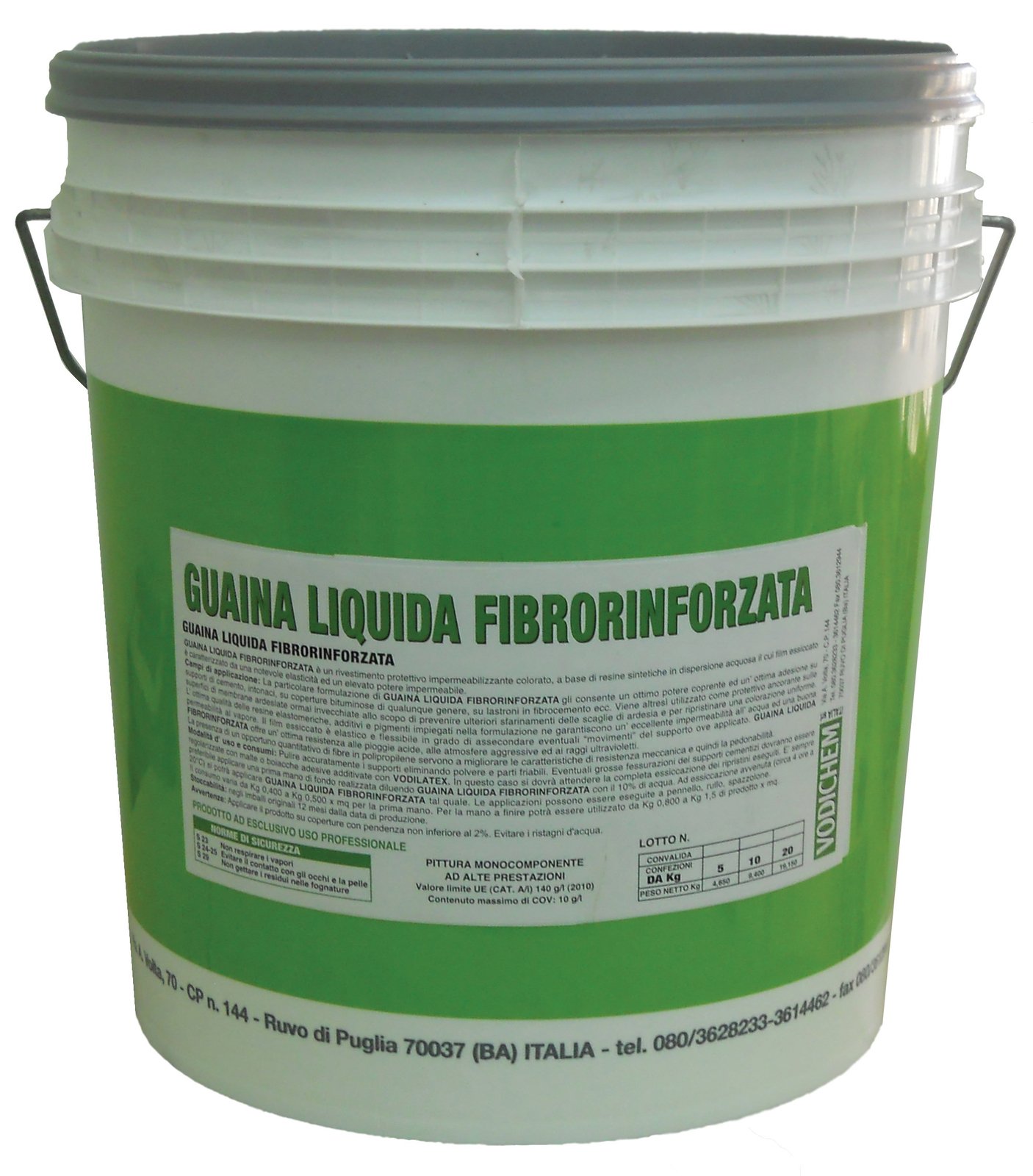 2209   GUAINA LIQUIDA FIBRORINFORZATA GRIGIA 20 KG
