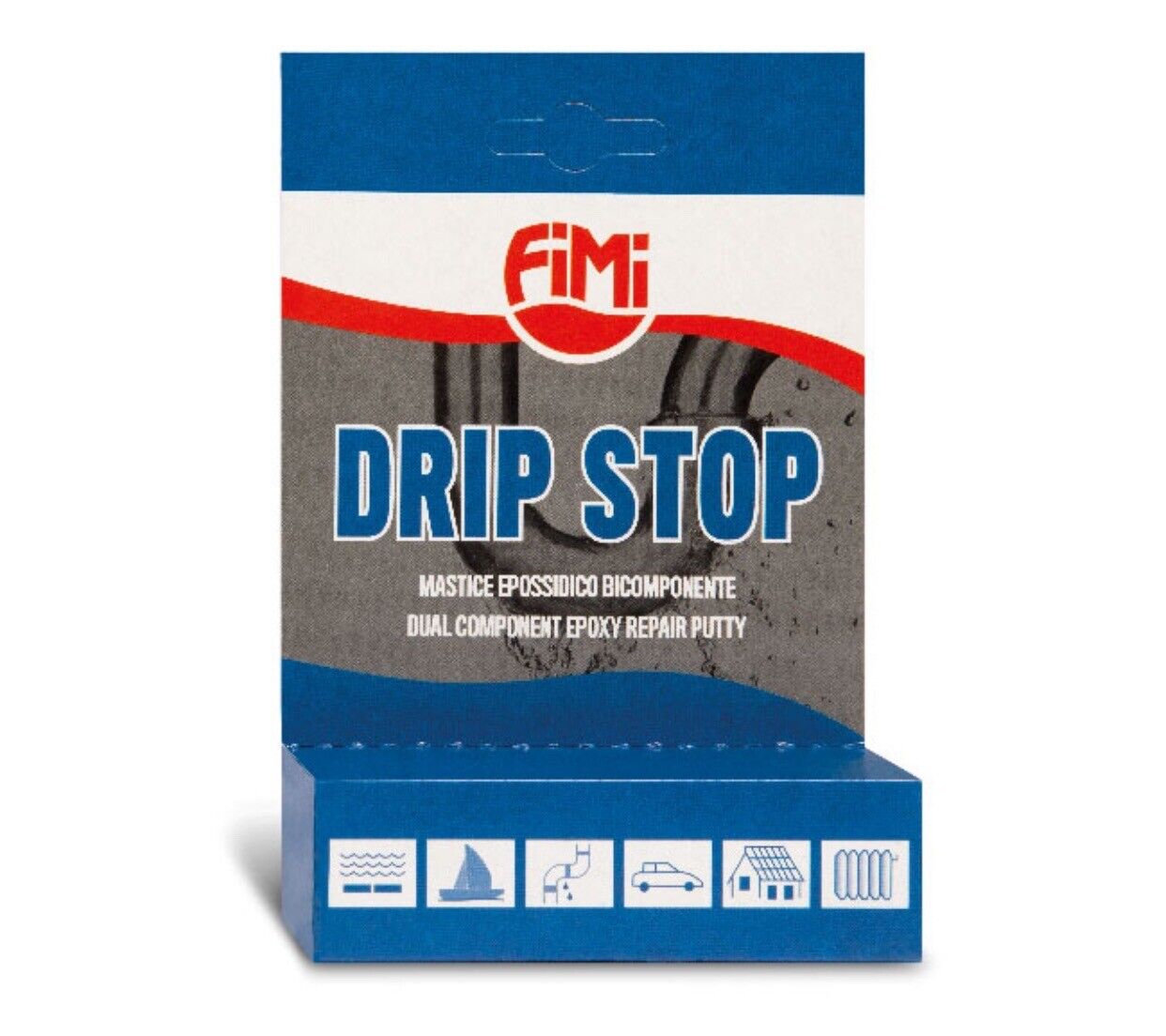MASTICE EPOSSIDICO BICOMPONENTE DRIP STOP FIMI PER RIPARAZIONI BLOCCA PERDITE