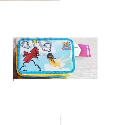 astuccio 3 zip animali  39 pz colori giotto lyra happy animal pulcino