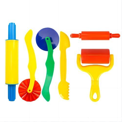 LEXINCHENG Clay Dough Tools Set, Kit di Strumenti per Modellare, 6 Pezzi (m1y)