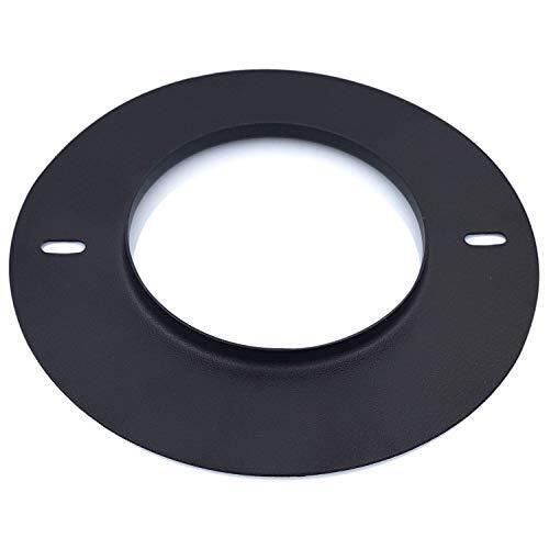 TYGERIX ROSONE COPRIMURO IN ACCIAIO STUFA PELLET Ø 80MM RESISTE A (h3s)