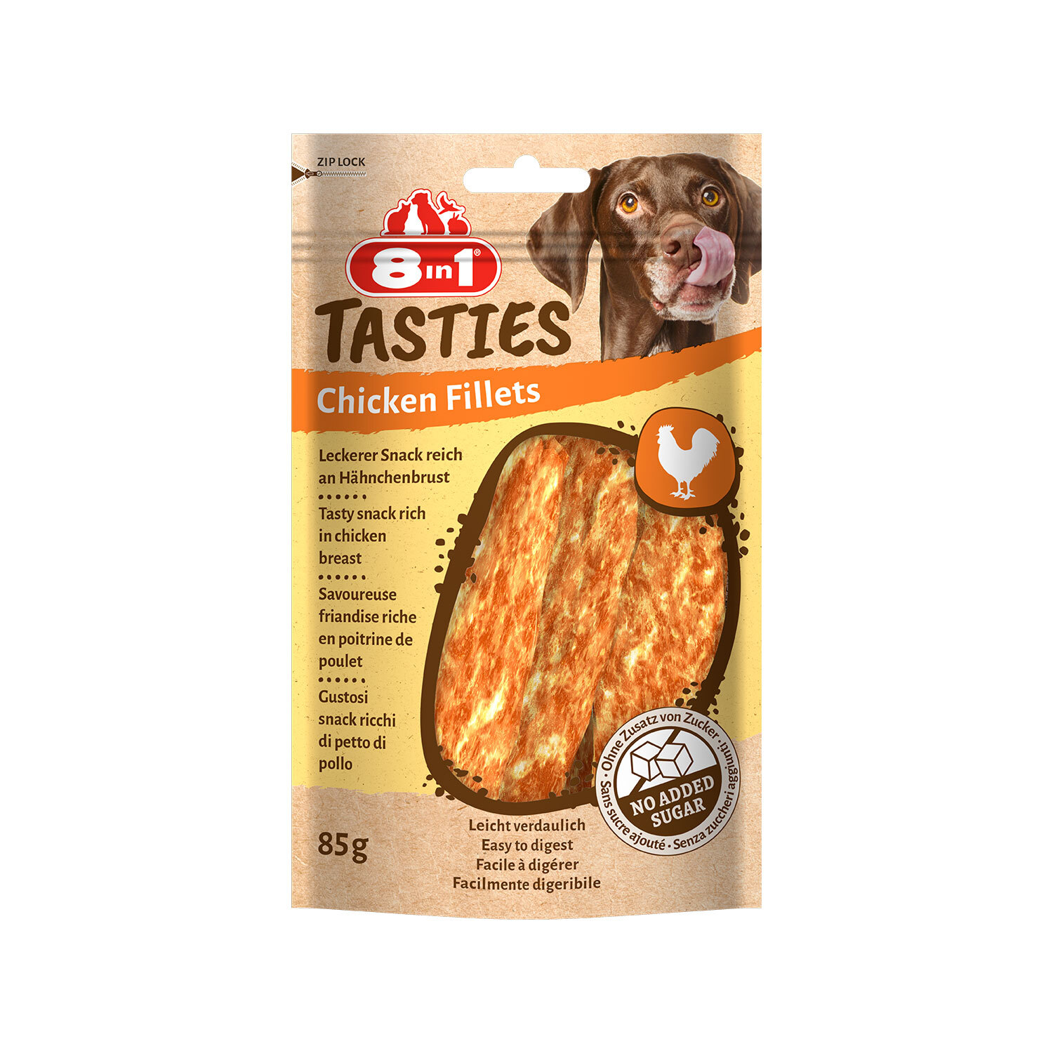 8in1 Tasties Chicken Fillets Ricompensa A Base Di Petto Di Pollo Per Cani
