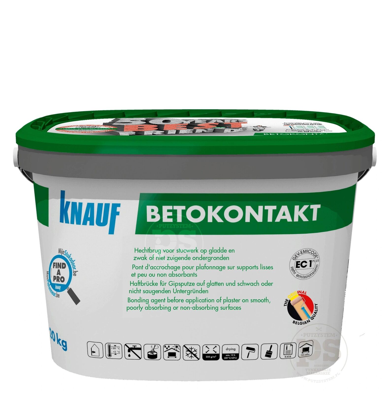 KNAUF Betokontakt Aggrappante base di sabbia e quarzo per superfici lisce kg.20