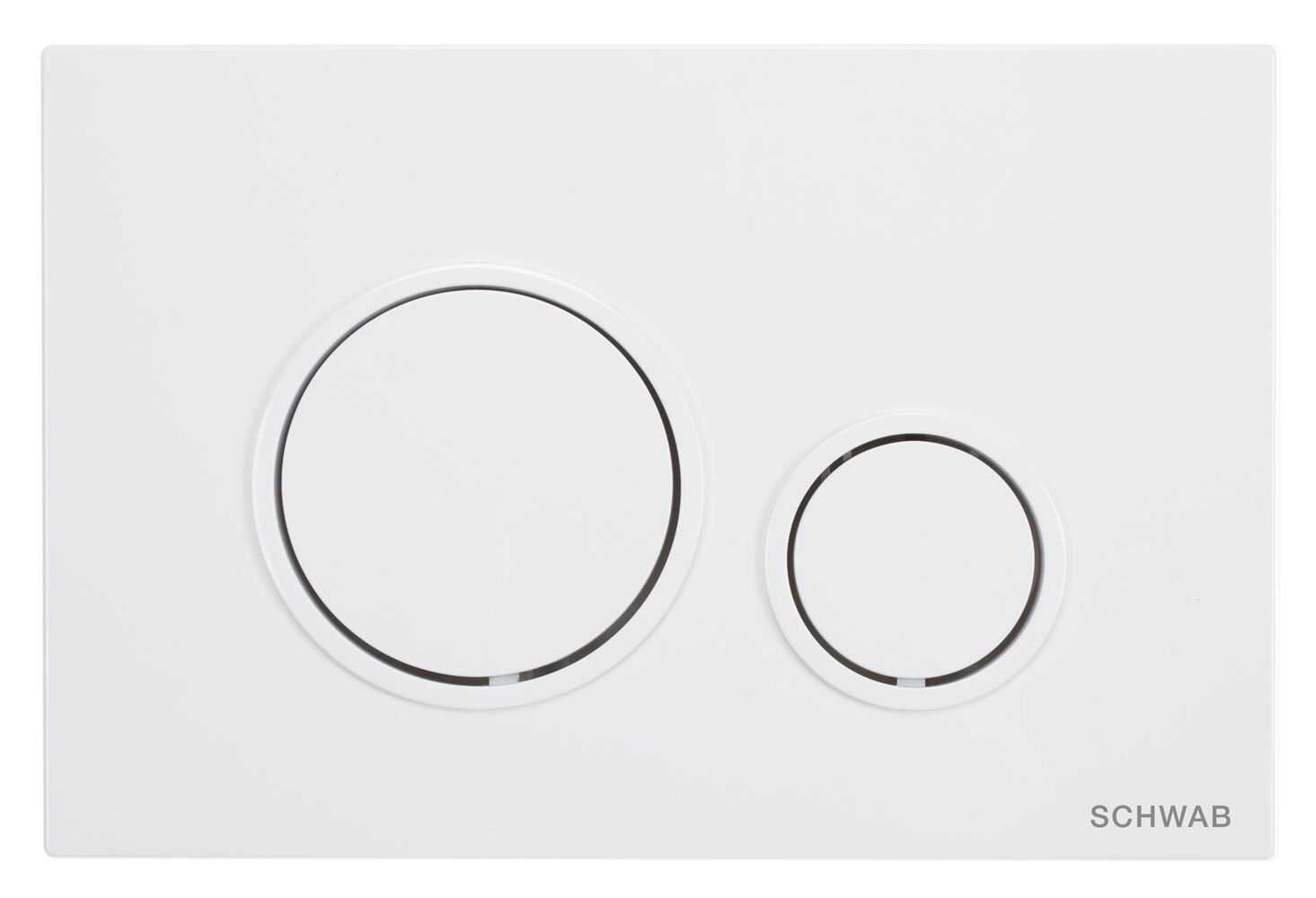 PLACCA VELA BIANCA SCHWAB DOPPIO SCARICO PER CASSETTA UP 199 COD.P47-0130-0253