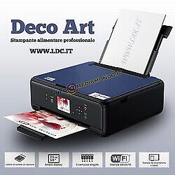 STAMPANTE ALIMENTARE DECO ART - NERA - SCANNER - A4 - VASSOIO POSTERIORE - CON 5