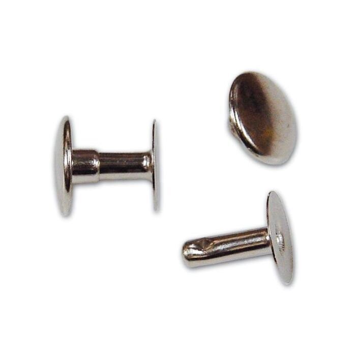 Rivetti in acciaio Nichelato Maschio-Femmina 3x3 mm  Cf 1000Pz