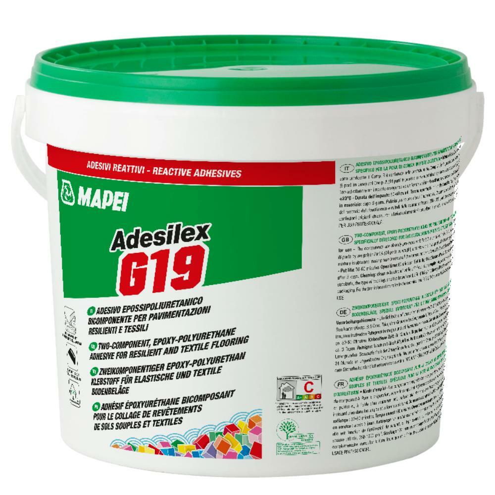 Adesivo epossipoliuretanico bicomponente pavimentazioni 5kg Mapei ADESILEX G19