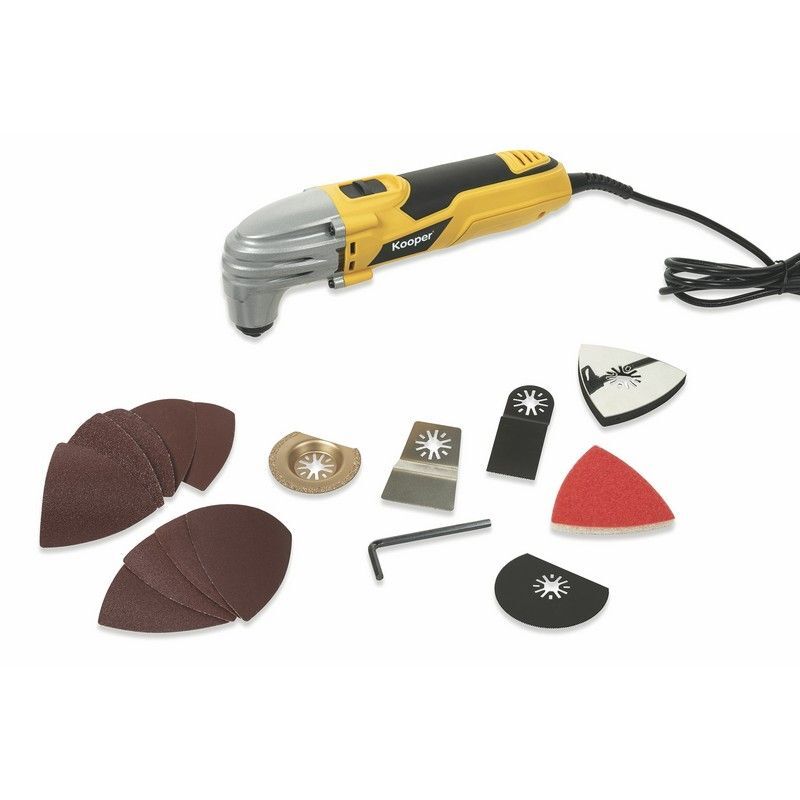 Kooper Brico Multifunzione 15 Accessori 220W Giallo