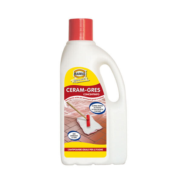 CERAM GRES 1 LT MADRAS detergente acido concentrato pavimenti GREZZI POSA CANTIE