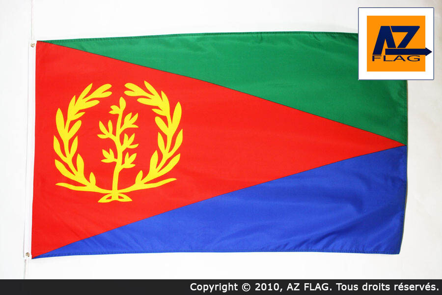BANDIERA ERITREA 150x90cm - BANDIERA ERITREA 90 x 150 cm - Nuova