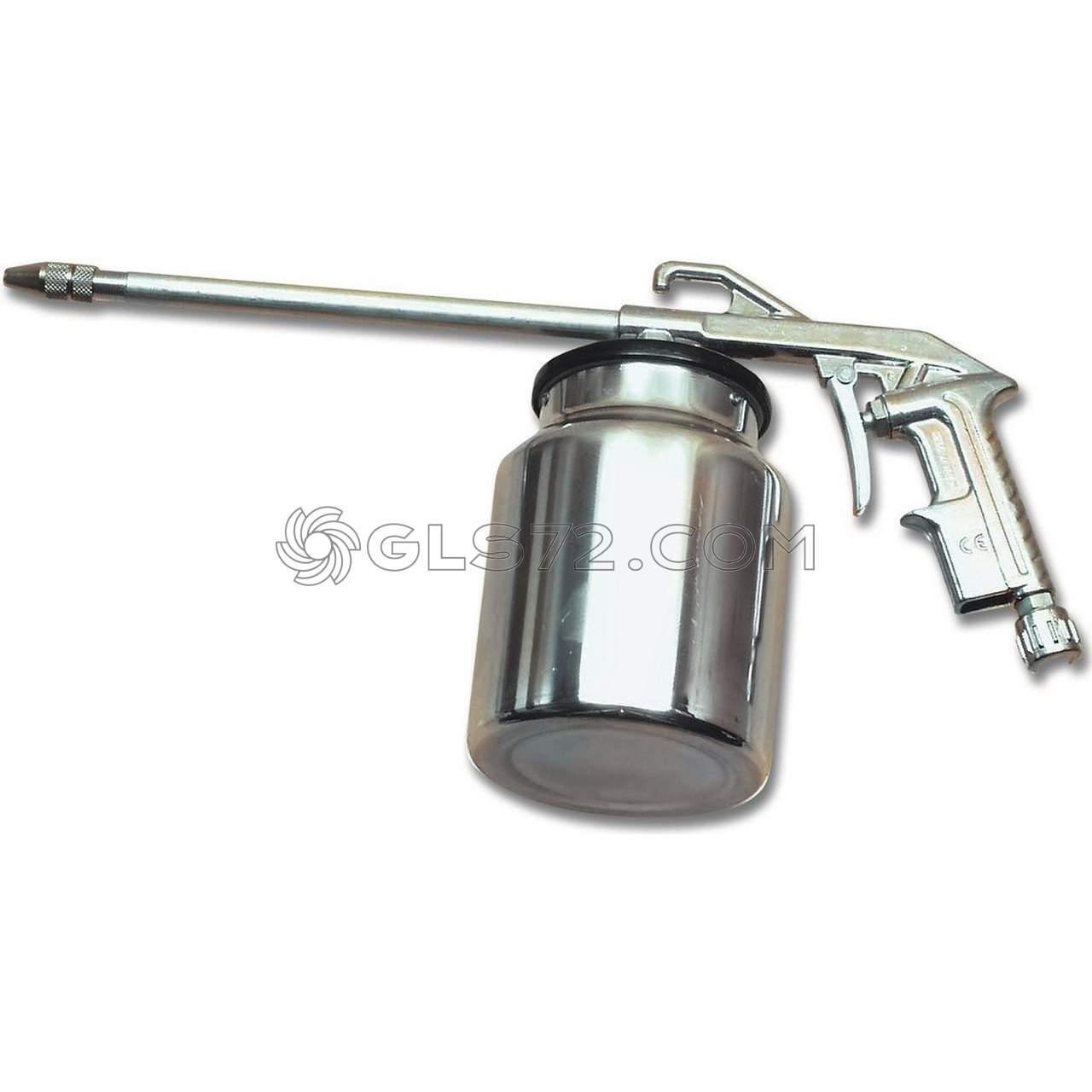 PISTOLA ARIA COMPRESSA LAVAGGIO GASOLIO CON SERBATOIO PER COMPRESSORE
