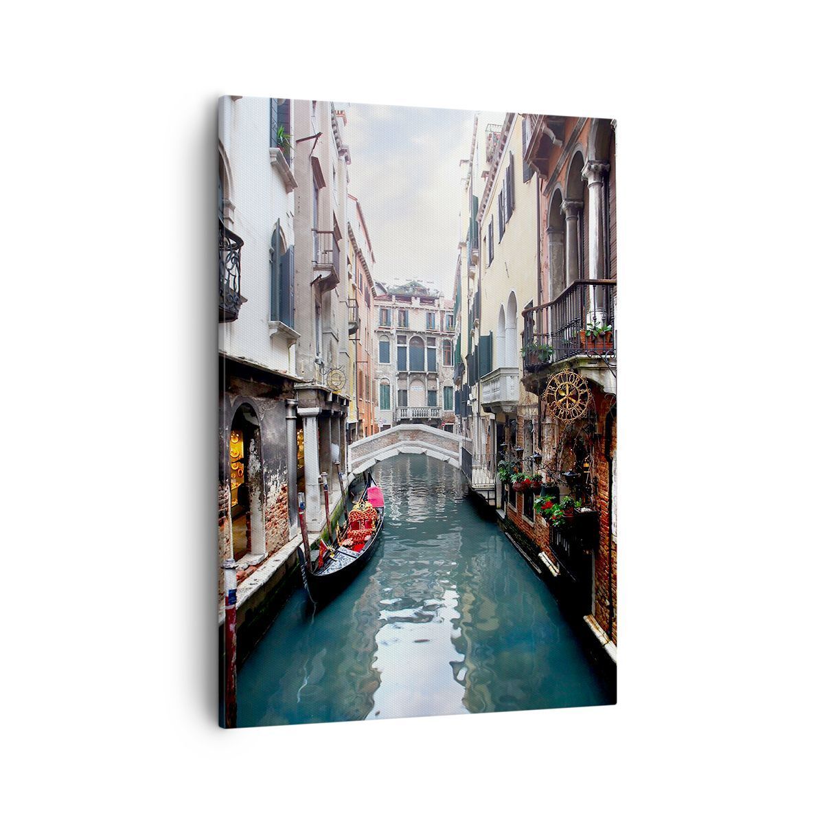 Quadro su Tela 50x70cm Barca ponte turismo venezia Stampe Immagini Quadri Murale