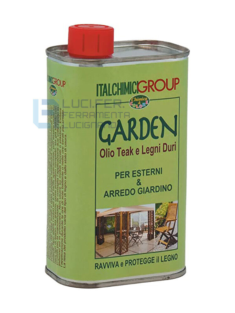 OLIO PROTETTIVO RIAVVIVANTE PER LEGNO ESTERNO ARREDO GIARDINO ML.500 GARDEN TEAK