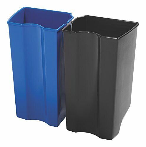 Rubbermaid 1902006 Step-On Set Contenitore Doppio, Antiscivolo, Anteriore (H9E)