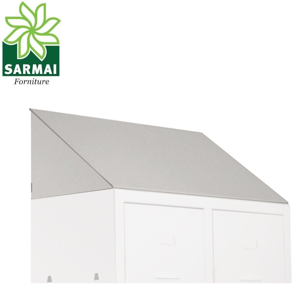 TETTO INCLINATO PARAPOLVERE NORMA ASL ARMADIO SPOGLIATOIO 2 POSTI 2 ANTE 68x35