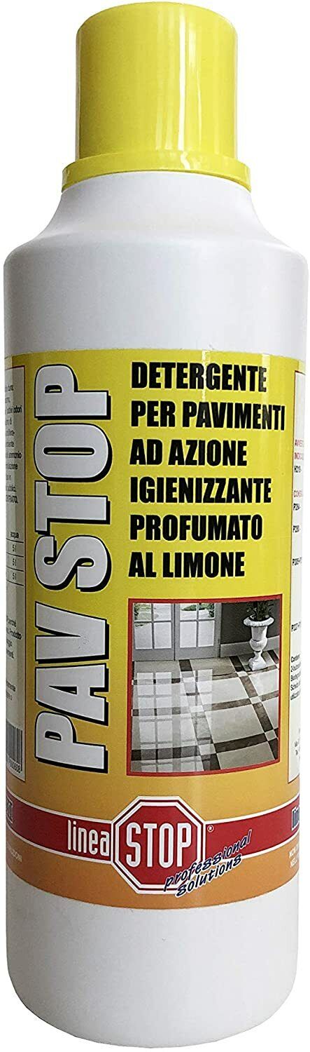PULITORE DETERGENTE UNIVERSALE PAVIMENTI CONCENTRATO PROFUMO LIMONE PAV-STOP