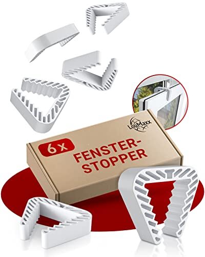 LouMaxx Fermafinestra Aperta – Clip per Finestre – Blocca Finestra e (J4K)