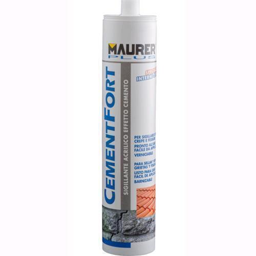 Silicone SIGILLANTE ACRILICO EFFETTO CEMENTO CEMENTFORT MAURER PLUS 300 ml