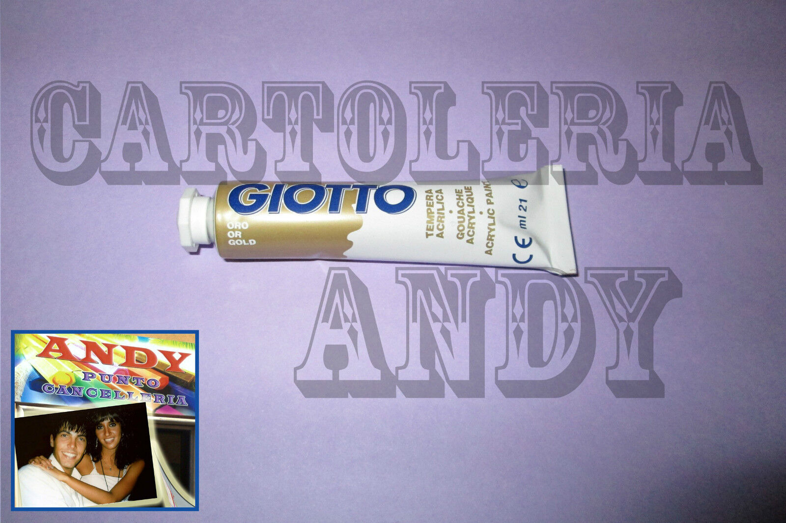 TUBETTO COLORI A TEMPERA ACRILICA TUBO 7 21 ML - GIOTTO - ORO - COD. 357300