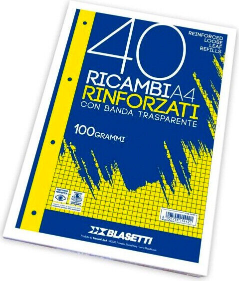 Carta milllimetrata A4 100 g/m² 40 fogli Blasetti 5442
