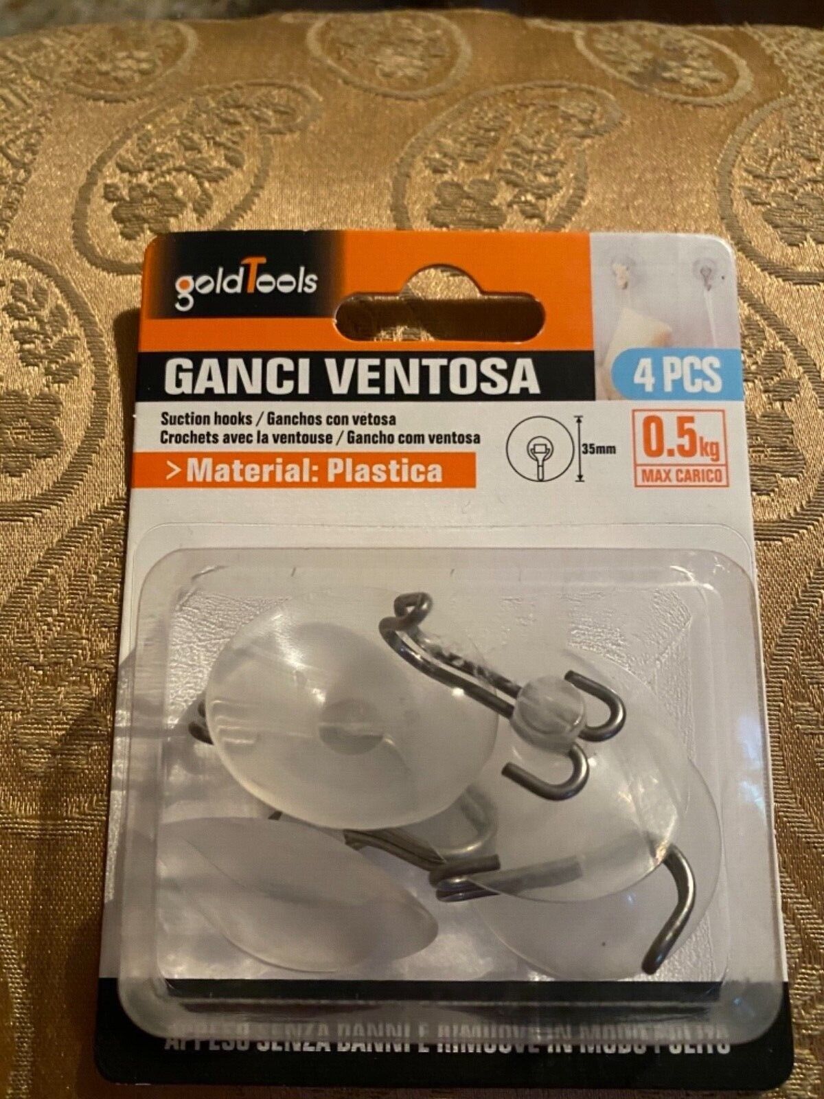 Ganci Adesivi Portasciugamani a ventosa  4 pcs