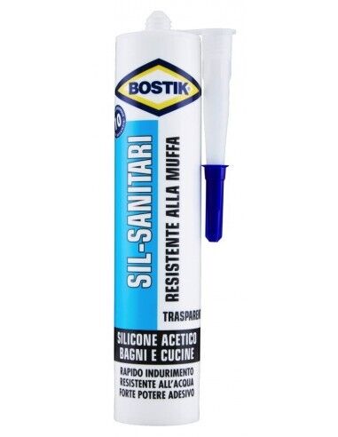 Bostik Silicone Antimuffa Per Box Doccia Sanitari [Modello: Silicone Antimuffa T