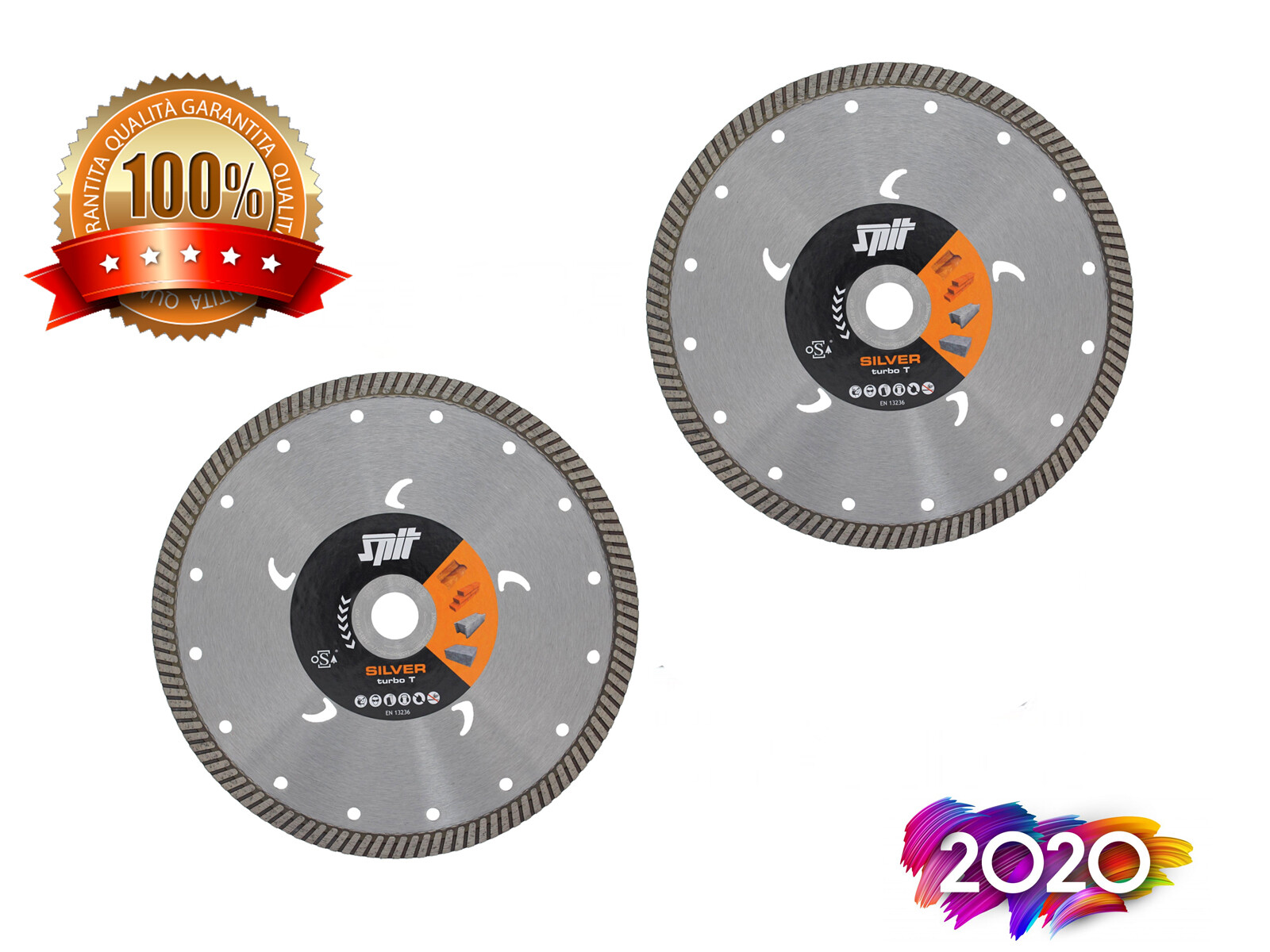 Spit SILVER TURBO-T Disco continuo multimateriale per pietra e tegole Set 2 PZ