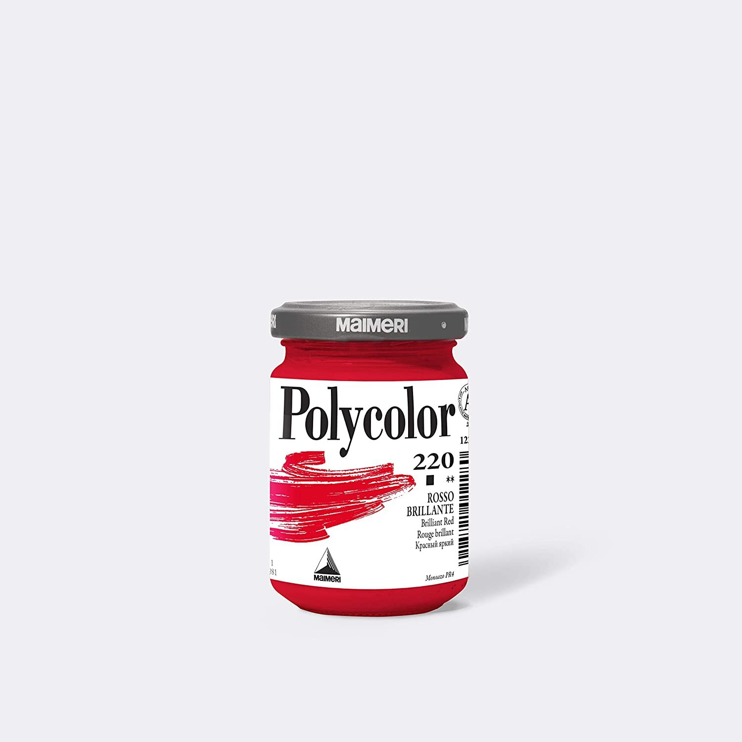 Maimeri Polycolor Acrilico Vasetto 140ml M1220 220 Rosso Brillante