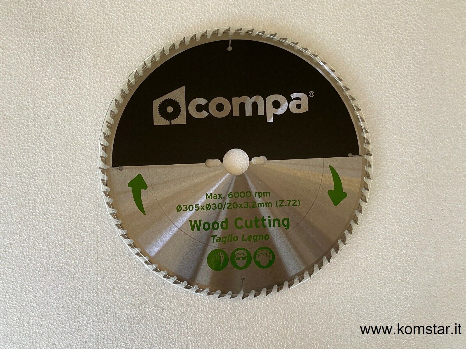 Lama sega circolare universale per legno 72 denti Ø 305 mm Compa
