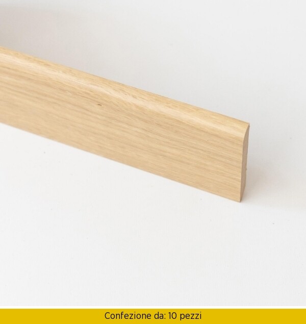 Battiscopa in MDF 1 x 7 x 240 cm 10 Pezzi Rovere Naturale 733182 Dechome