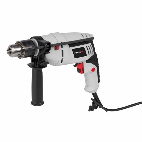 TRAPANO A PERCUSSIONE ELETTRICO REVERSIBILE 500W POWERPLUS MANDRINO CON CHIAVE