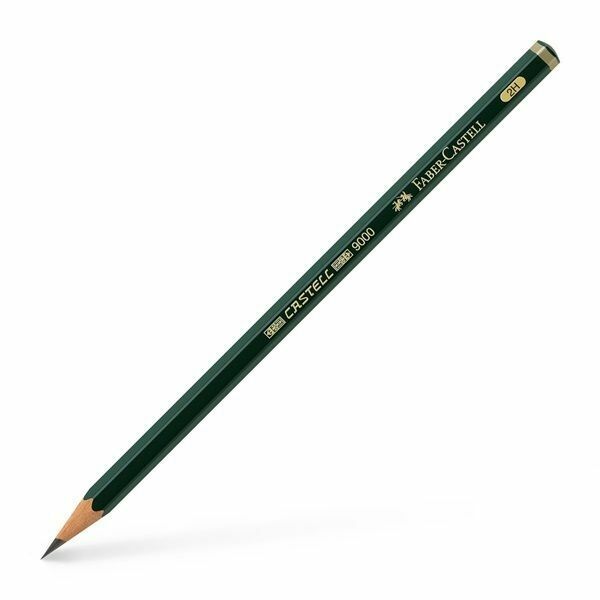 MATITA FABER-CASTELL SERIE 9000 - GRADAZIONE 2H - CONF. QUATTRO PEZZI