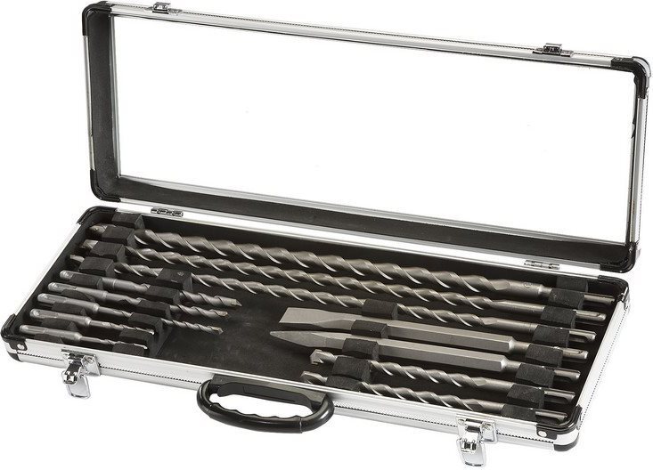Set Punte Trapano 12 pezzi SDS Scalpelli Valigetta Einhell 4258090