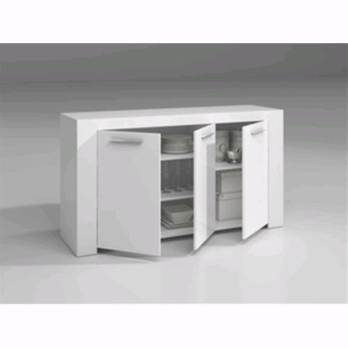 Kit Credenza 3A 'Ambit' Cm.144X42X80H Bianca