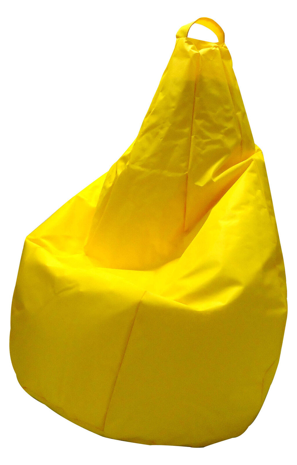 POLTRONA SACCO BEAN BAG POUF PUFF IN NYLON IMBOTTITO - GIALLO - MADE IN ITALY!