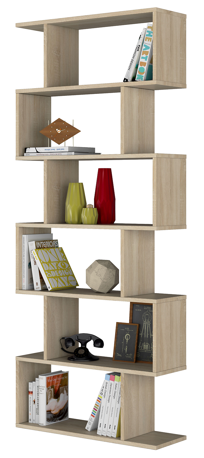 94617   KIT LIBRERIA ATHENA 80X25X192 ROVERE CANADIAN