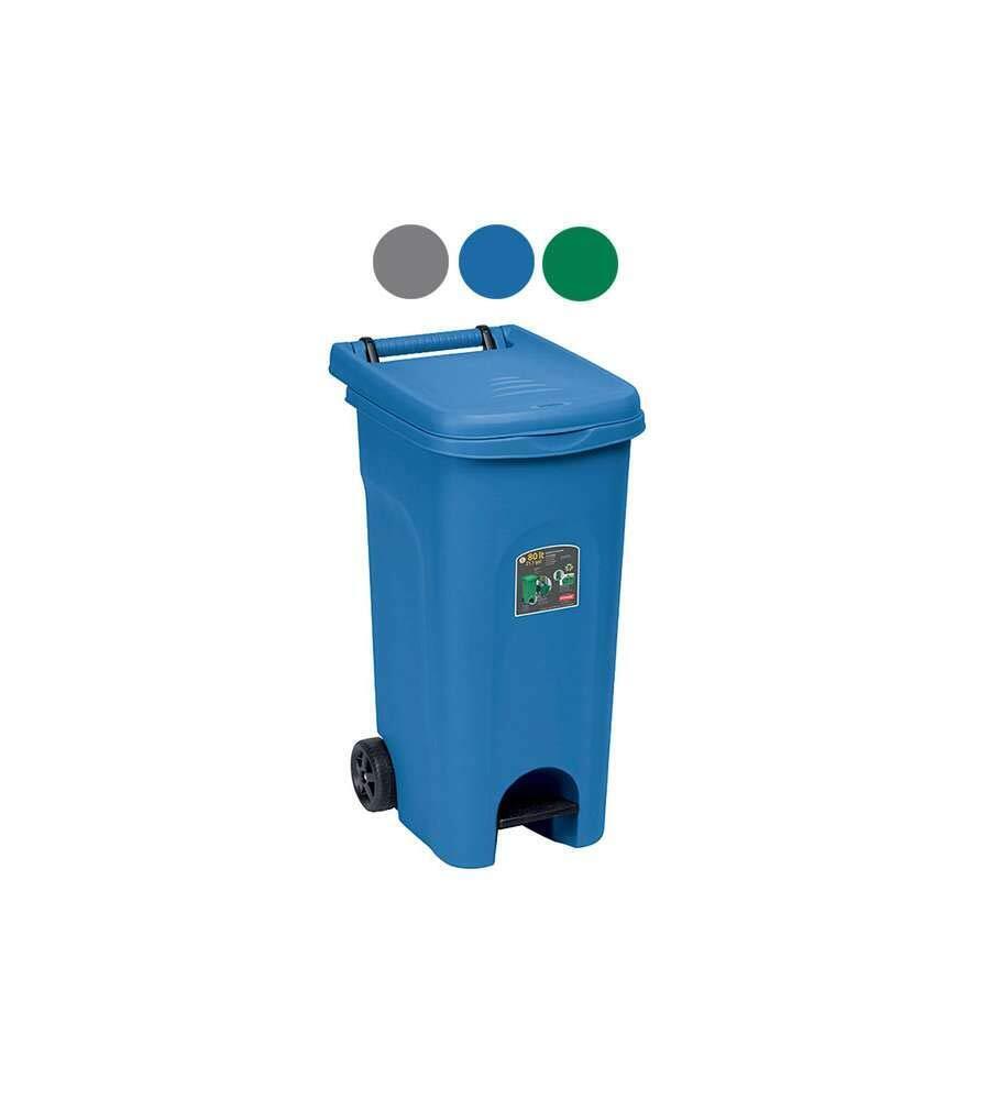 Pattumiera Raccolta Differenziata 80 Lt Stefanplast colore blu 25602/BL13