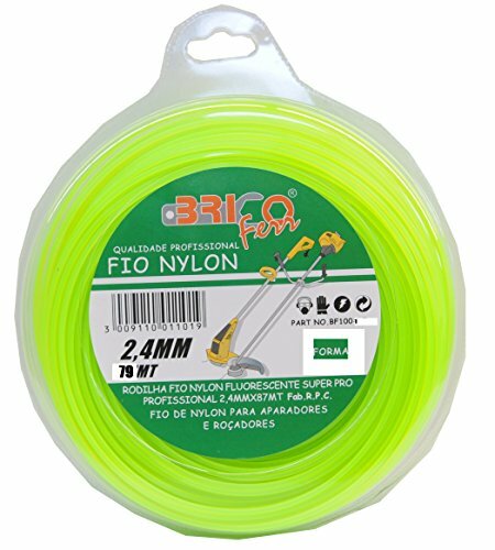Bricoferr BF1001 - Desbrozadora nylon profilo quadrato filo (2,4 mm x 79 (n5q)