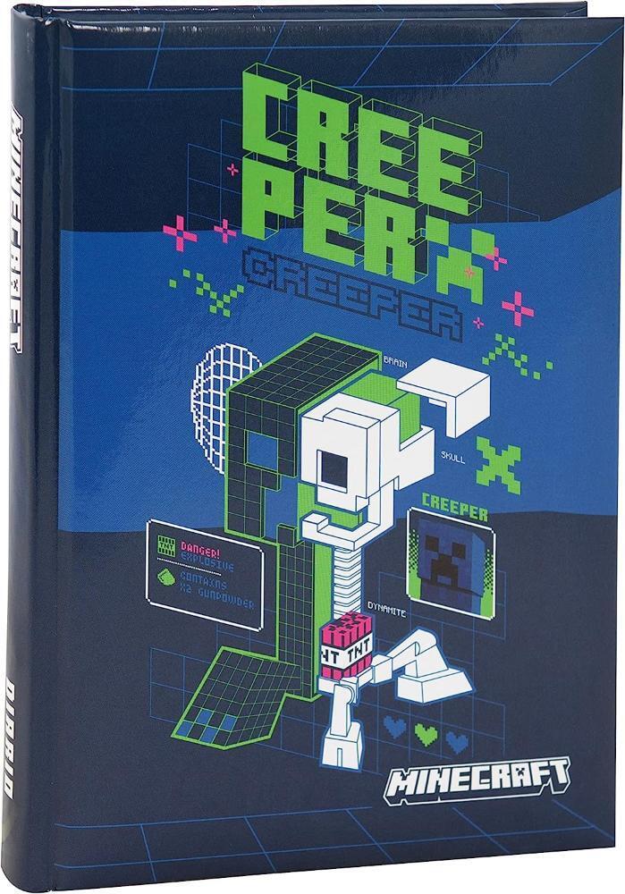 DIARIO AGENDA 12 MESI STANDARD CREEPER MINECRAFT BLU