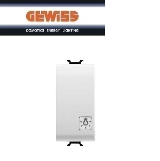 PULSANTE GW10151 1P NA 16A LUCE GEWISS CHORUS BIANCO