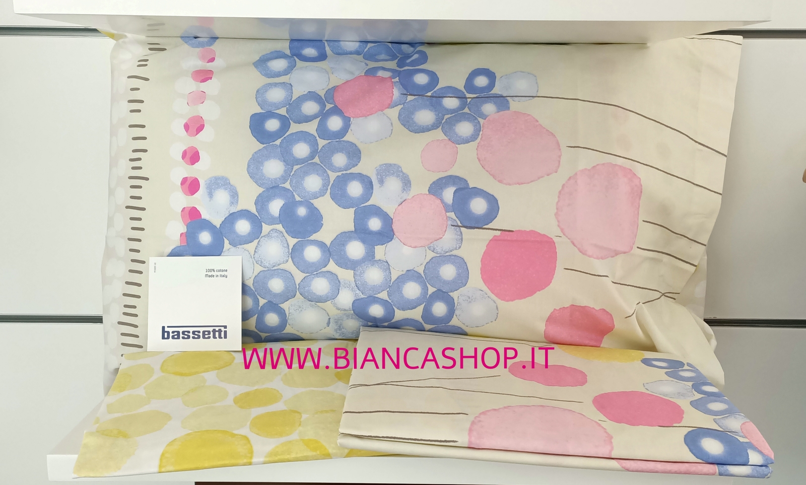 COMPLETO LENZUOLA BASSETTI BLOW FLOWER 1 PIAZZA