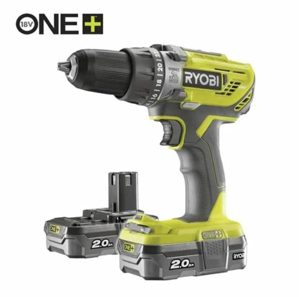 Trapano avvitatore percussione a batteria RYOBI R18PD3-220S portatile Ryobi ONE+